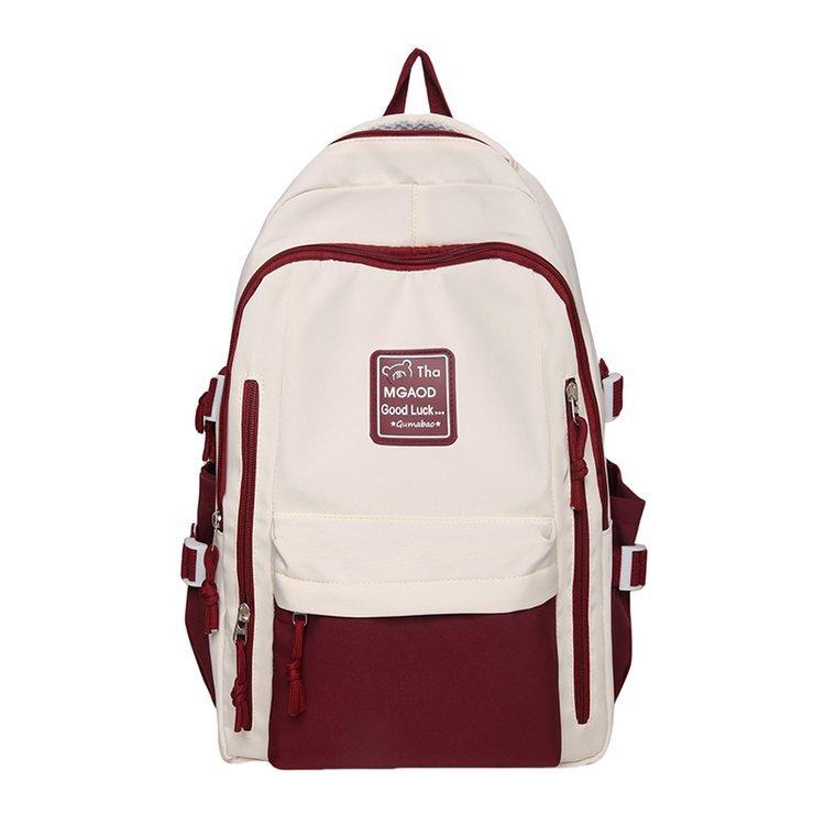 Schoolbag Korean version of the new high-value girls large-capacity load reduction versatile durable schoolbag junior high school student backpack