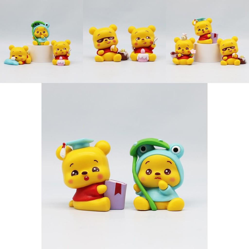 Adorable Pooh Bear Blind Box Figure Cute Collectible Desktop Toy For Girls