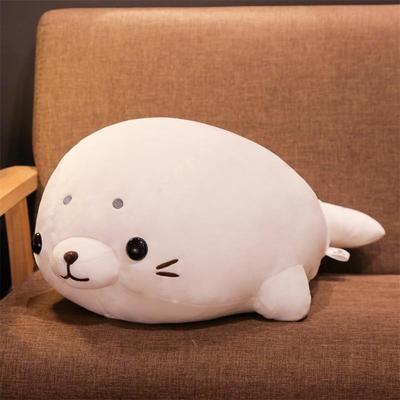 Cute Lying Seal Plush Pillow - Soft, Long, Hug Doll Gift