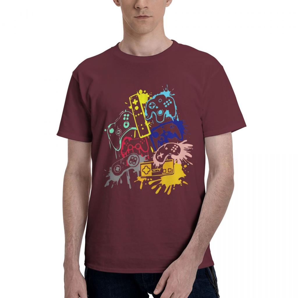 With Vibrant Retro Gaming 100 Cotton Casual Breathable Confortable Man Funny Ugus TShirts Mens Gifts