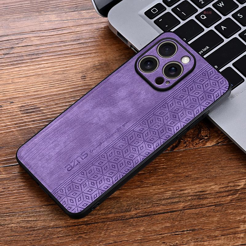 Suitable for Apple 16promax Phone Case Full Cover, IPhone15 Anti-drop 14 Fashion 13 Business 12 Men 11 Leather Case