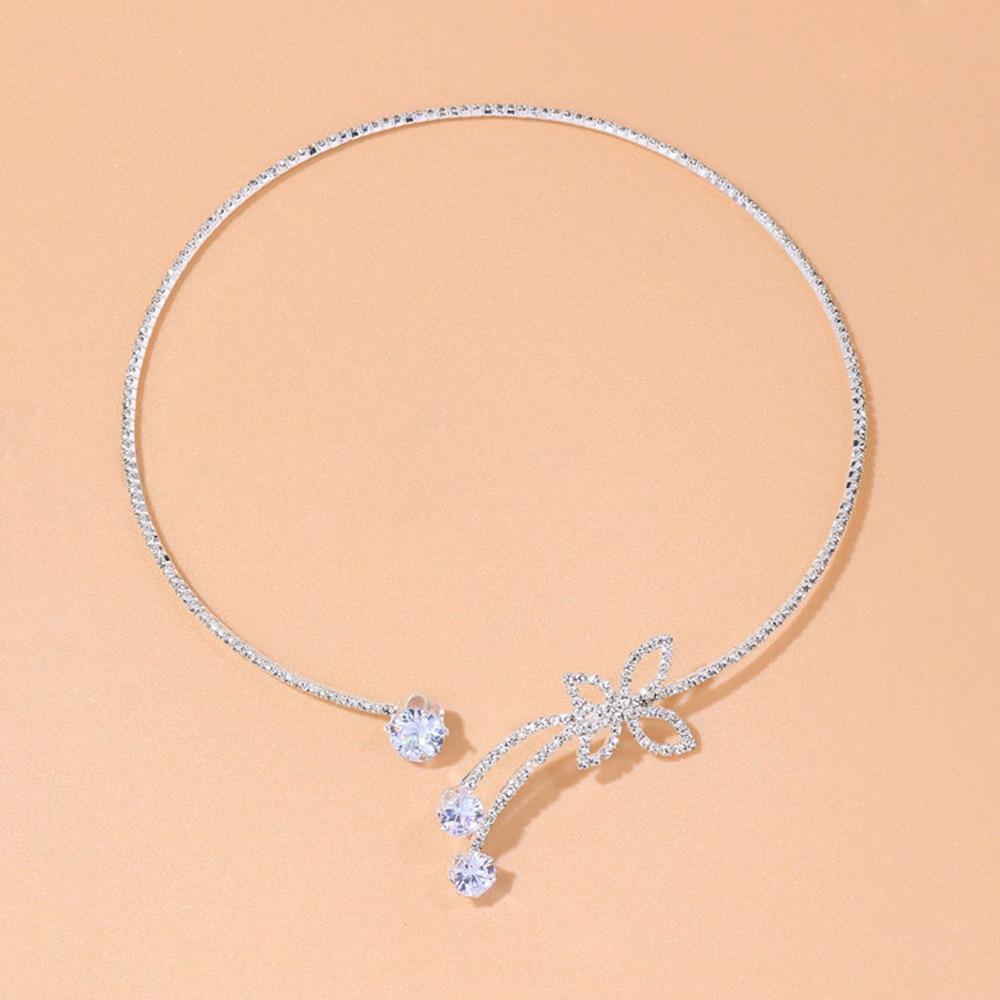 Delicate Adjustable Open Butterfly Collar Jewelry Women Round Necklace Accessories