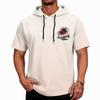 Men's Summer Short Sleeve Hooded T Shirt Quick Drying UPF 50 Plus Sun Protection Fishing Sportswear Lightweight Breathable