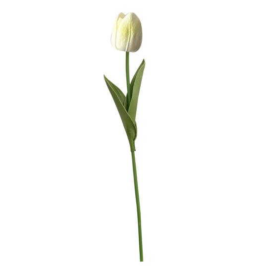Artificial Tulip Realistic Fake Flower Branch Home Office Wedding Party Table Centerpiece Indoor Outdoor Faux Bloom Decoration