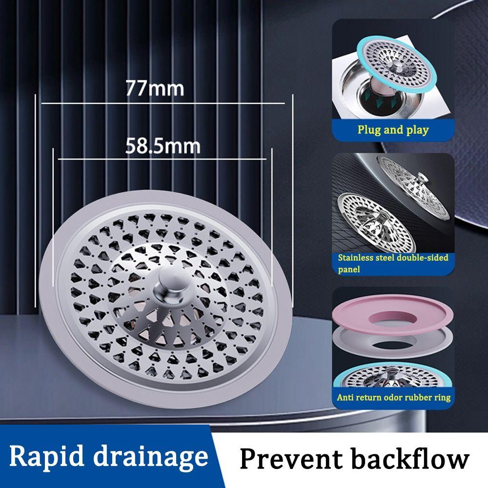 Removable Floor Drain Core Anti Odor Sewer Strainer Plug  Kitchen Bathroom Accessories