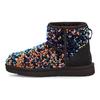 UGG Classic Mini Stellar Sequin Snow Boots Black Women's 1112515-BLK