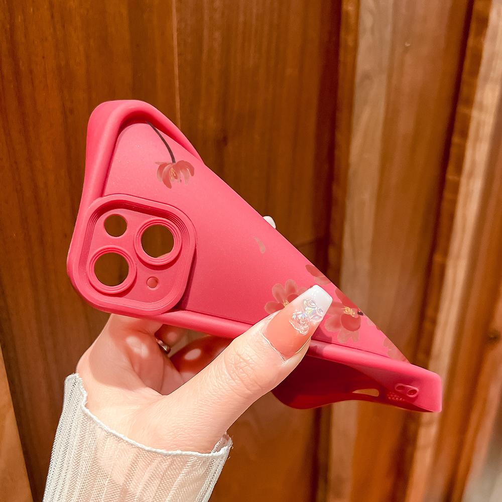 Soft Silicone Square Ladder Printing Pattern Phone Casing Full Cover Camera Shockproof Protection Rubber Case for Samsung