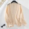 Fuzzy Knit Hollow Out Autumn Sweater: European & American Style, Loose Fit, Long Sleeve Women's Outerwear