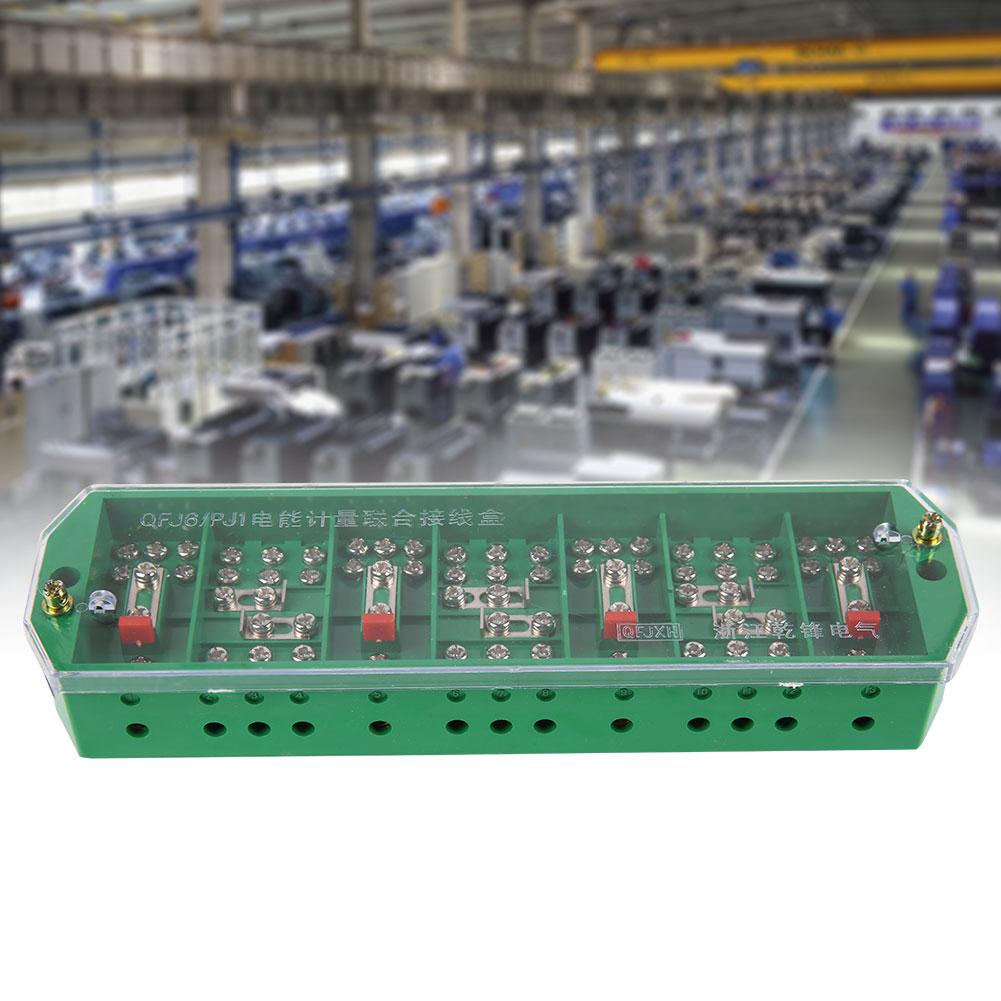 QFJ6 PJ1 3 Phase 4 Wire Household Meter Terminal Row Electrical Enclosure Junction Box