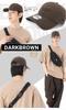 9TWENTY Langer Schirm ONSPOTZ Dunkel 9Twenty Langer Schirm Easy Snap Entenbaumwolle Firmenlogo [New Era] Kappe, Exklusiv, Braun, M/L, Kappe,