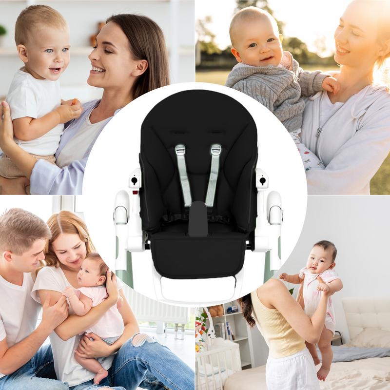 Pernă Scaun Înalt Copii Husă Confortabilă din Piele PU Căptușită pentru Scaun de Hrănire Scaun Înalt Scaun Căptușit pentru Fiu Fiică Nepot