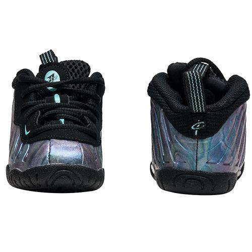 Nike Foamposite One PRM Slip Resistant Abrasion Resistant Mid Top Toddler Shoes Black Multicolor Infant And Toddler AO8038-009