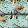 Double Sided Waterproof Printing Pillowcase Fresh Green Leaf Dot Home Sofa Pillowcase Japanese Cushion Cover