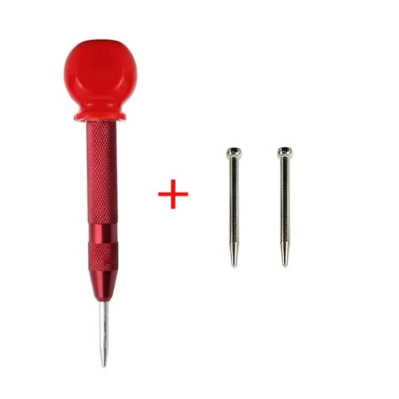 Automatic Center Punch Non-Slip Metal Punch Woodworking Tool Hand Tool For Wood Metal Steel Aluminum