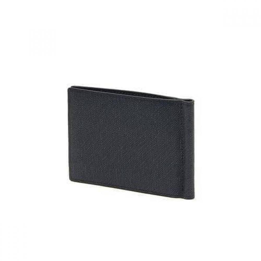 Daks Black Leather Dd Logo Classic Money Clip Dbwa6f324bk