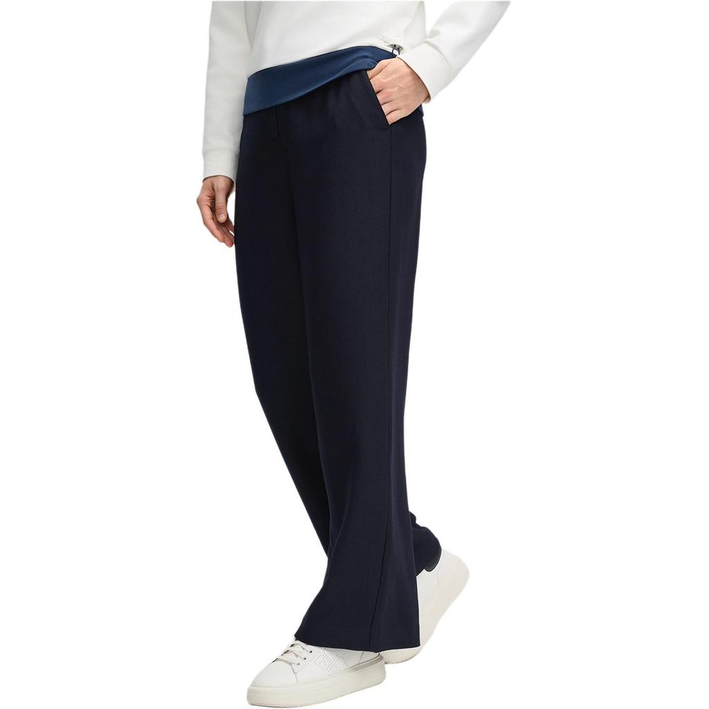 Fila Loose Comfortable Versatile Knitted Wide-Leg Casual Pants Women Bottoms Sky-Blue F11W514803FNV