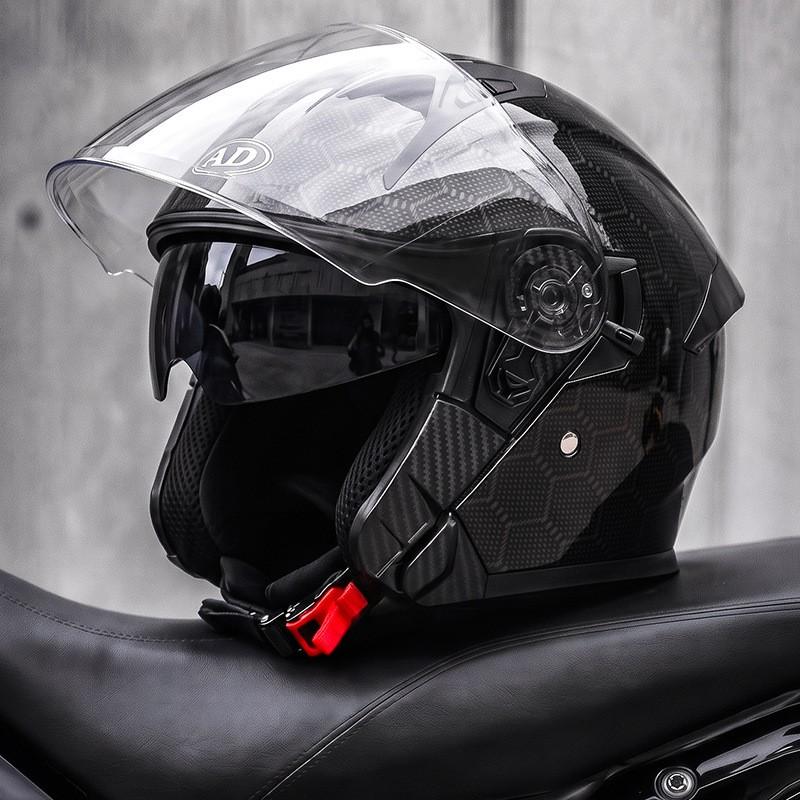 AD 3/4 Motorcycle Helmet Men Women 3C Certified Universal Season Half Electric Scooter