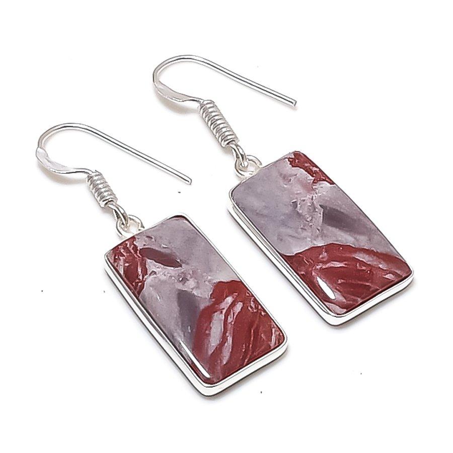 Natural Dolomite Gemstone 925 Sterling Silver Jewelry Earring 1.58  AEE-10698