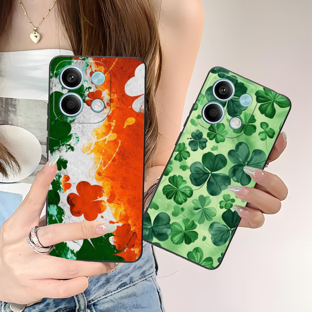 Saint Patrick's Day Mobile Phone Case for POCO M7 M6 M5 M4 M3 X7 X6 X5 X4 X3 Pro GT 5G Colorful Printing Cover Smartphone Pretty