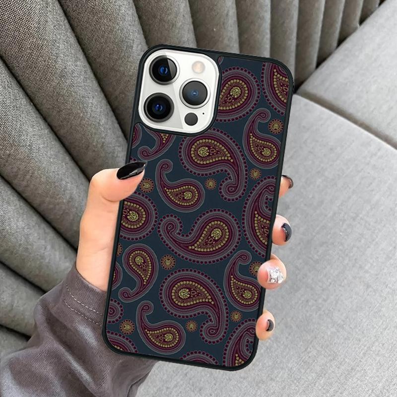 Floral Paisley Pattern Phone Case For iPhone 17 Air 16 16e 15 13 14 Pro Max 11 12 Plus 2022 MAX Shell Cover coque