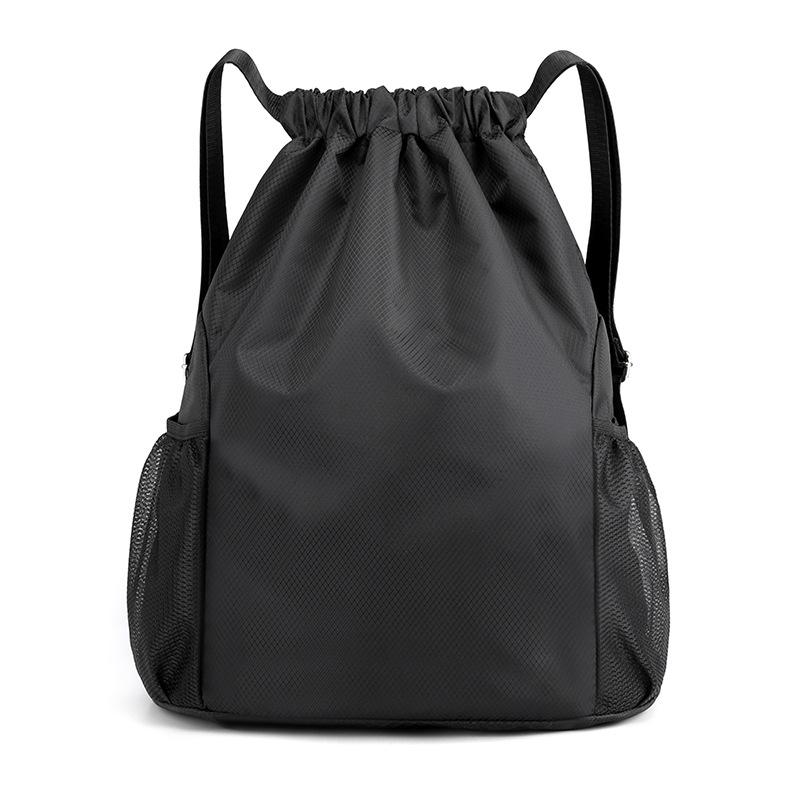 Drawstring Backpack Large Capacity Water Resistant Nylon Gym Bag for Travel and Sports Lightweight Sack for Men Women
