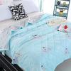 Machine Washable Summer Quilt Single Double Kids Adult Air Condition Thin Blanket Washed Cotton Patchwork Comforter