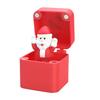 1/2/4Pcs Christmas Middle Finger In A Box Ornament Pop-up Santa Claus Reindeer Snowman Box Desktop Decoration Tricky Props Gag Prank Gift