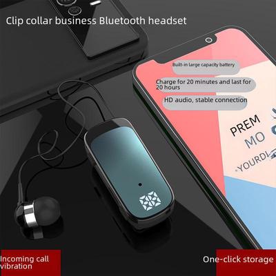 K65 Nasazovací kabelová Bluetooth sluchátka do uší s digitálním displejem a dlouhou výdrží baterie