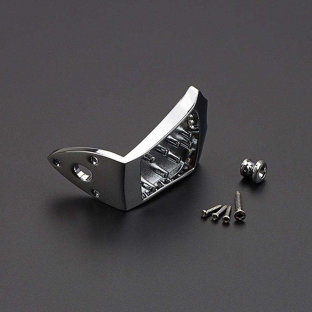 8 Strings Mandolins Tailpiece Cigar Box Guitar Parts Set Mandolin Tailpiece Bridge Replacement Kits with Mounting Screws