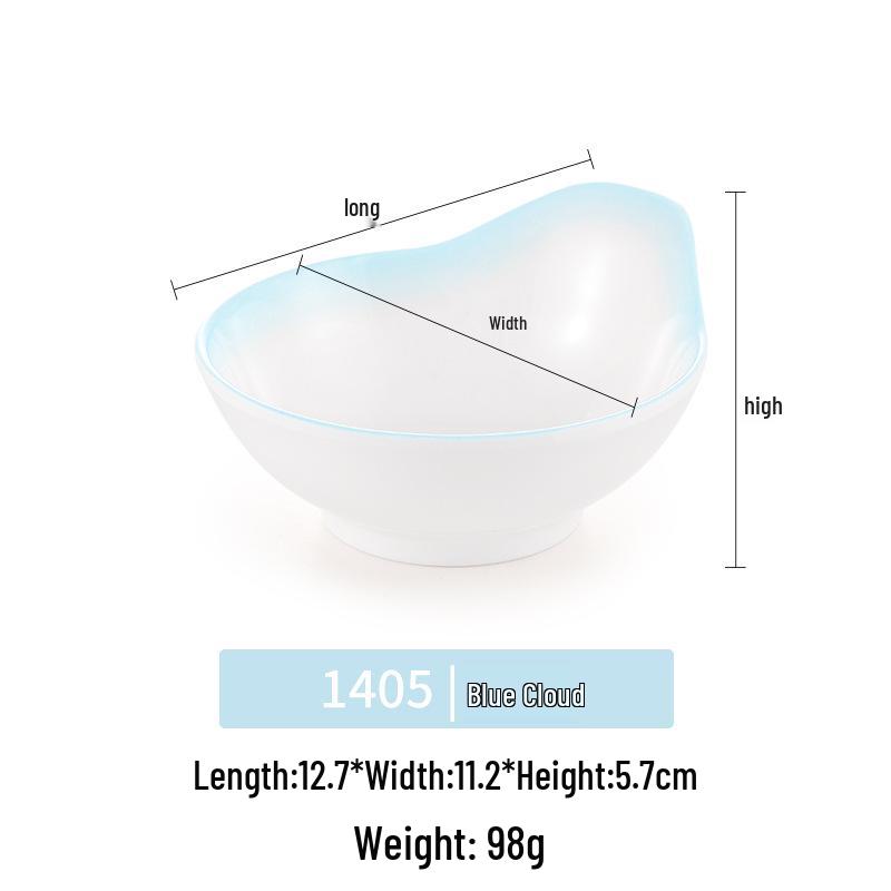 Imitation Porcelain Melamine Ramen Bowl - Large Douli Hat Design for Soup, Mala Tang, Rice Noodles