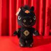 Black Horse Plush Doll Cute Zodiac Pony Figurine Stuffed Animal Stuffed Horse Toy  Year of Horse