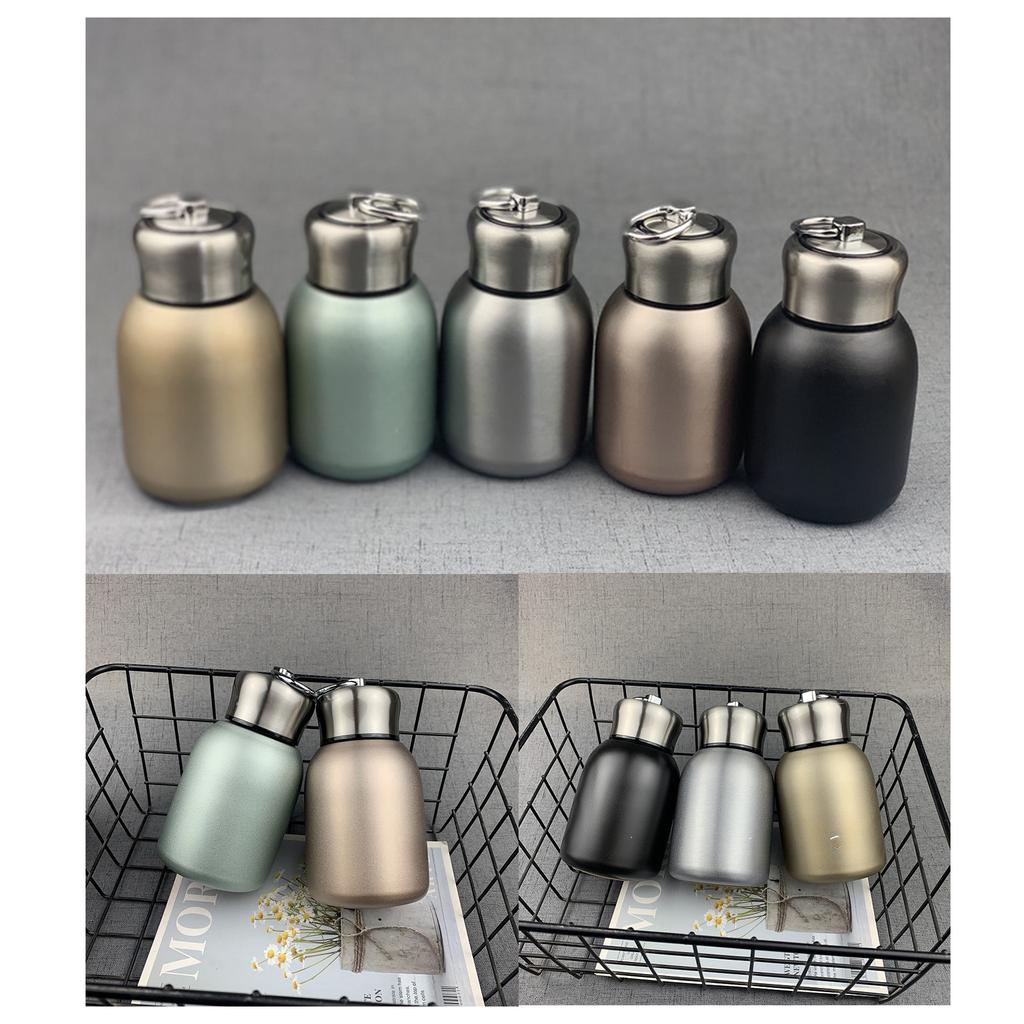 Leakproof Portable Modern Thermal Drinking Bottle MIni Lightweight Stainless Steel Water Bottle for Kids Men Women Home Office School 300ml/10oz
