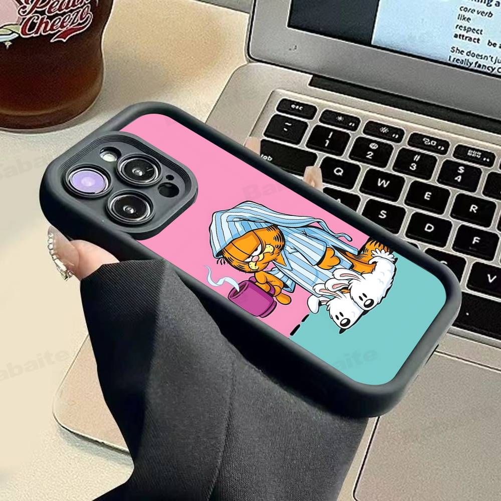 Kawaii Classic G-garfields Cat Phone Case For IPhone 11 12 13 14 15 16 17 Pro Max Plus Shockproof Protecti Case
