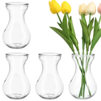 Amosfun 4-Piece Hyacinth Vases, Home Decor, Hydroponic Planter, Hyacinth Growing Kit, Clear Bulb Container, Wedding Flower Terrarium, Hydroponic Conta