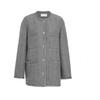 ELLASSAY Women's French Style Tweed Round Neck Wool Coat EWB363D00300