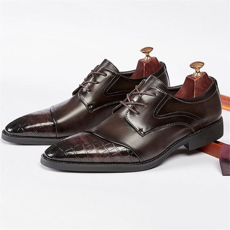 Britische Neue Charm Business Schwarz Braun Oxford Schuhe Für Herren Designer Formell Hochzeit Abschlussball Kleid Heimkehr Schuhwerk