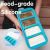 Large Silicone Food Safe Freezer ,Oven Safe Storage Box with Transparent Lid , Multi Purpose Ice Maker , Baking Tray, Dishwasher Safe