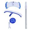 Portable Swimming Pool Cleaner Set Suction Head Telescopic Rod with Brush Pool Cleaning Tool
