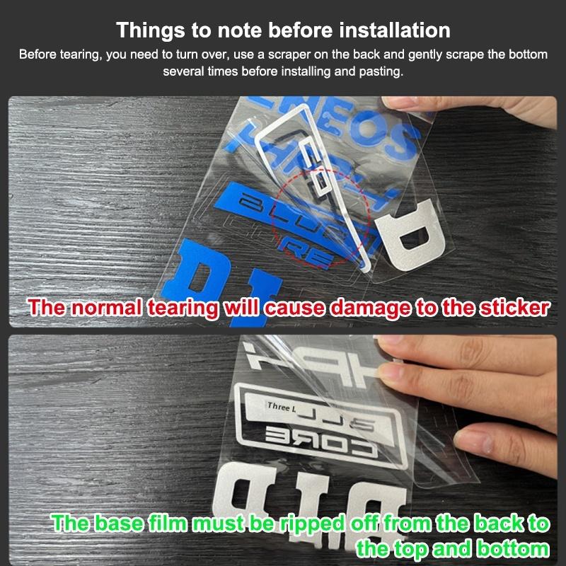 For 600 350 250 Front End Stickers Waterproof Sunprotection Reflective Motorcycle Modification Stickers Accessories