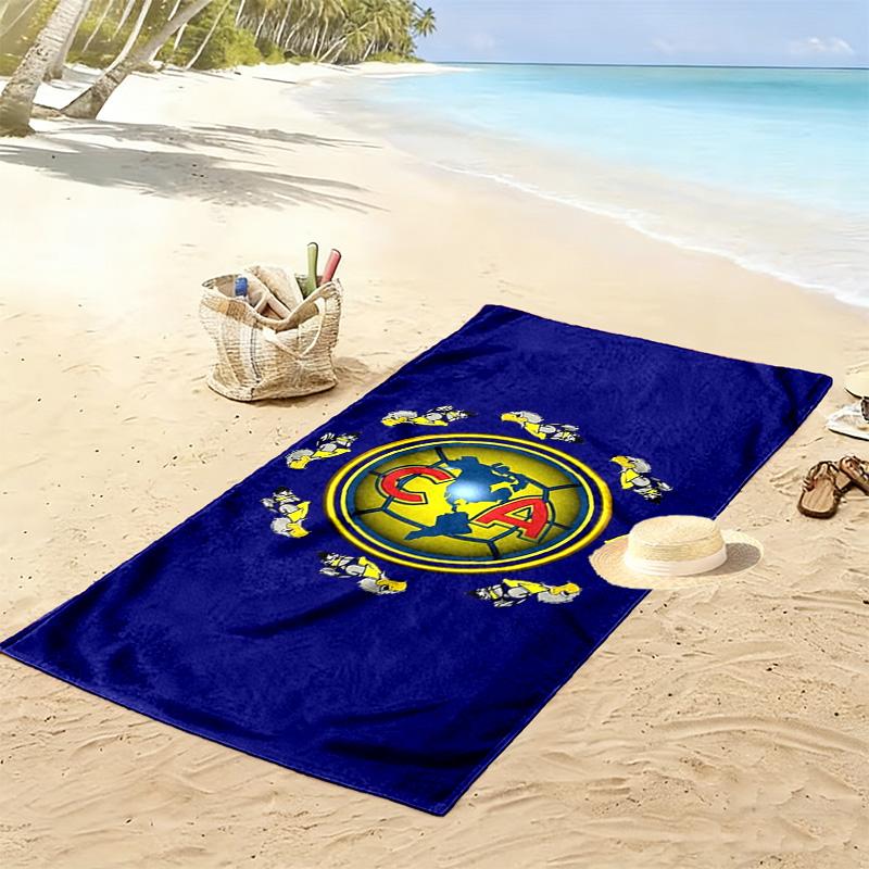 American Soccer Clubs cool Print Beach Towel, Large Soft Quick Dry Towel for Beach Camping Swimming