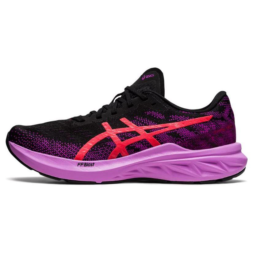 

new Asics DynaBlast 3 Black Purple Red Alert Women s 37.5