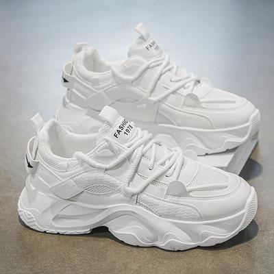 Frühlings Herrenschuhe Neue Atmungsaktive Mesh-Schuhe Herren Trendy Vielseitige Dicksohlige Sneaker Lässige Dad-Schuhe Herren