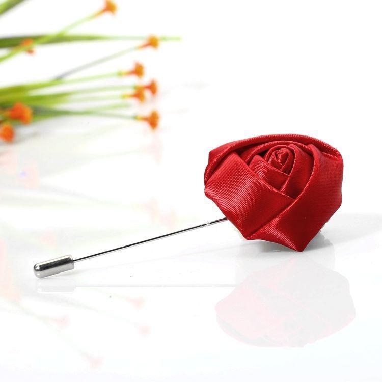 Herren Knopflochblumen für Hochzeit Bräutigam Anstecker Reversnadeln Band Rosen Blume Herrenanzug Knopfloch Anstecknadel Hochzeit Zubehör hochzeit