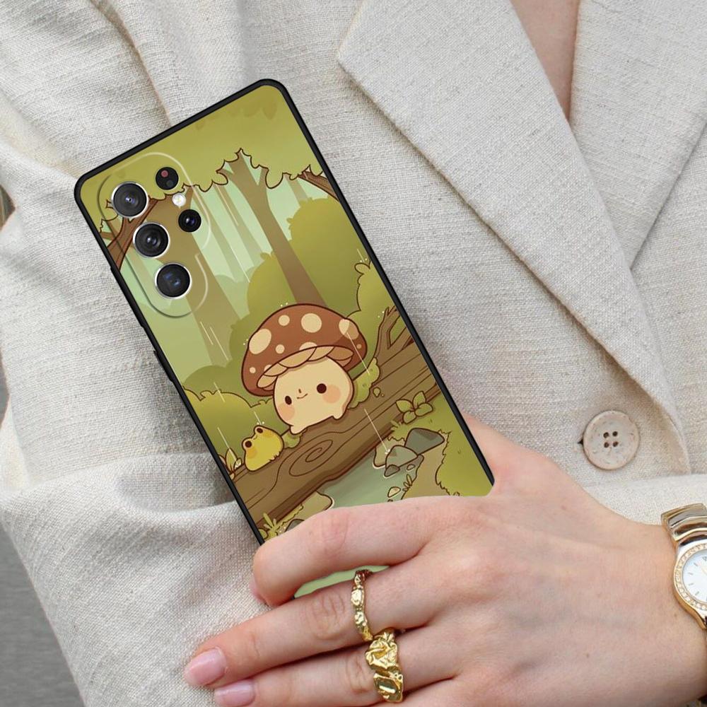 Hippie Mushroom Frog Shrooms Cell Phone Case for Samsung Galaxy S26 Ultra S25 S24 S23 S22 S21 S20 Note10 Cover