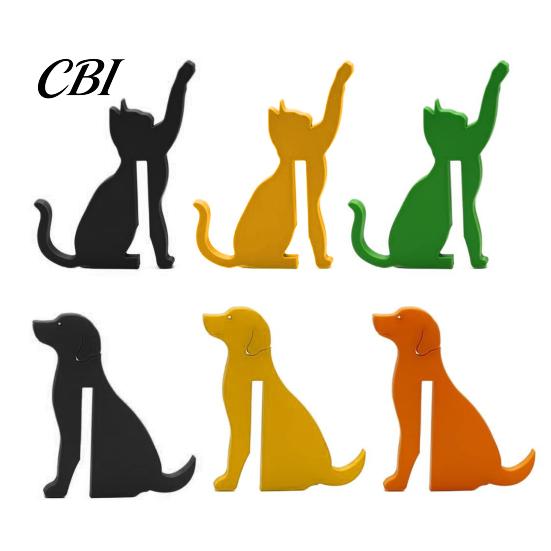 Fun Desktop Accessory 3D Printed Dog/Cat Hook, Compact Decorative Door Interactive Cat Shaped Hook Pet Shape Hanger Ornament for Living Room