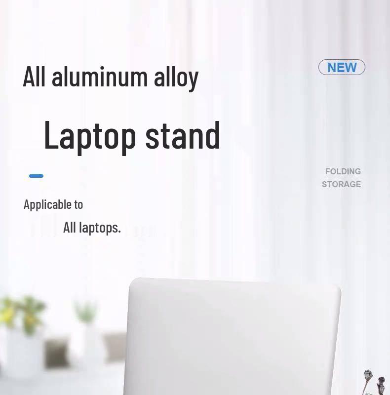 Aluminum Double Layer Laptop Stand: Portable, Liftable, Folding, and Cooling