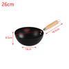 Cast Iron Wok for Single Serving - Compatible with Induction Cooker Gas Stove Electric Ceramic Hob - 20 7.5 17cm To 28 8.7 17cm