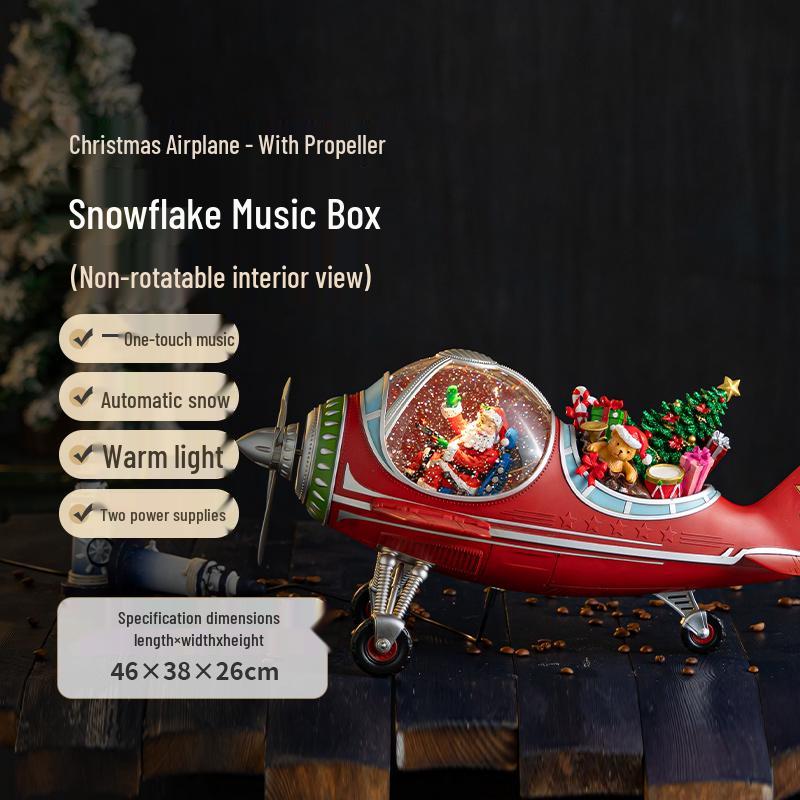 Holiday Snowfall Train Car Music Box Crystal Ball Toy for Kids & Seniors - Perfect Birthday Gift or Lamp