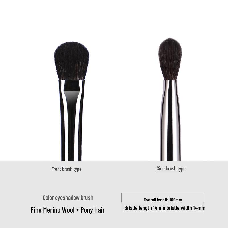 Ebony Wood Animal Hair 40-Piece Makeup Brush Set for Eyeshadow and Blush
