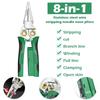 Stainless Steel Electrician Wire Stripping Pliers Nonslip Wire Crimping Pliers  Winding
